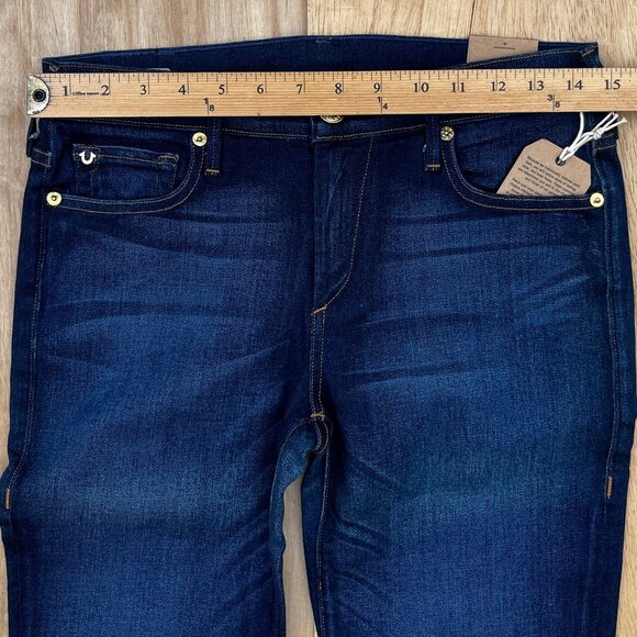 TRUE RELIGION BECCA TWISTED SEAM BOOTCUT Women’s Mid Rise Jeans sz 28 NWT - Picture 13 of 16